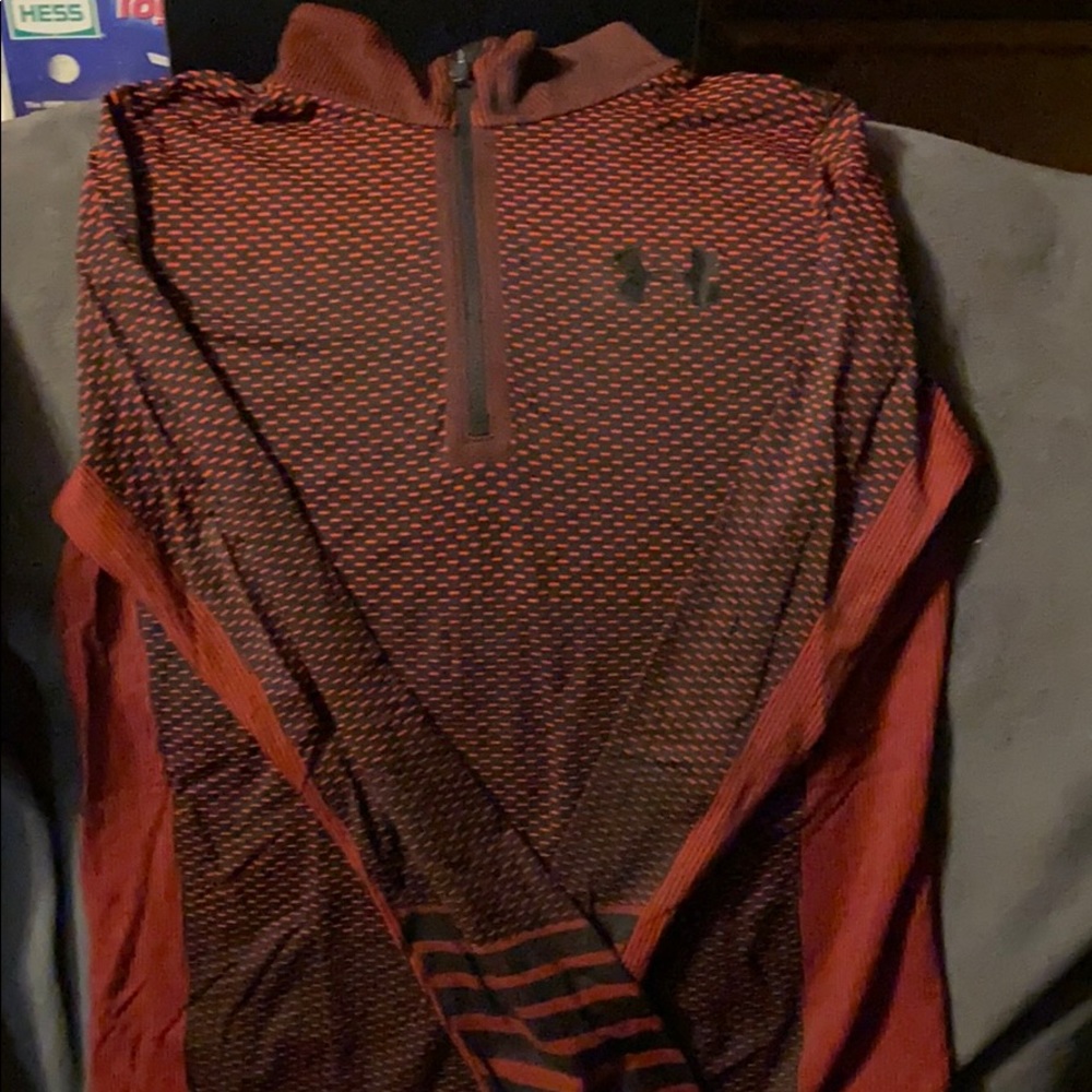 Long sleeve quarter zip heat gear